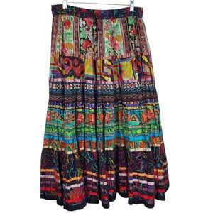 TravelSmith Purple and Blue Maxi Skirt. PL. C0044